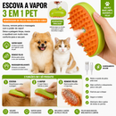 Escova A Vapor 3 Em 1 Pet Removedor Pelos Para Gatos E Cães