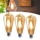 Kit com 3 Lâmpadas de Filamento LED Retrô Vintage