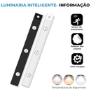 Smart Luminária Inteligente Ultra LED com sensor de movimento sem fio e Recarregável USB fino barra 20/40/60cm
