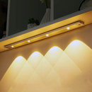 Smart Luminária Inteligente Ultra LED com sensor de movimento sem fio e Recarregável USB fino barra 20/40/60cm