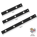 Smart Luminária Inteligente Ultra LED com sensor de movimento sem fio e Recarregável USB fino barra 20/40/60cm